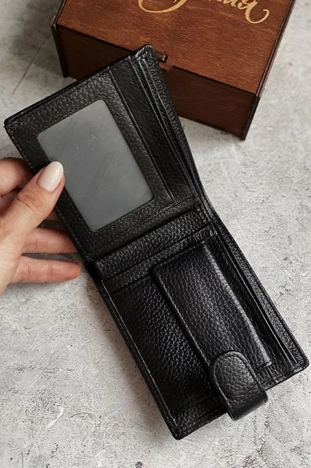 Кошелек из натуральной кожи с гравировкой#1