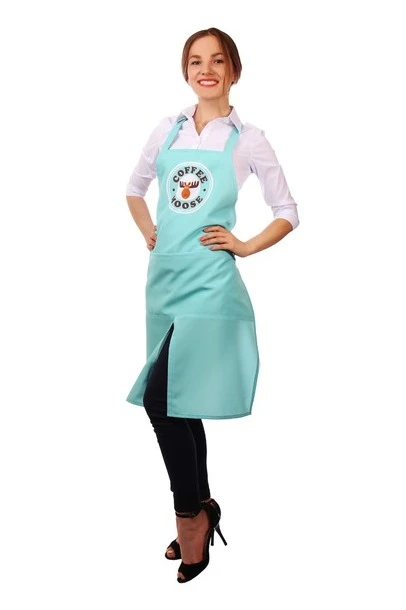 Фартук Капучино из габардина, с полной запечаткой "Coffee Moose"#1