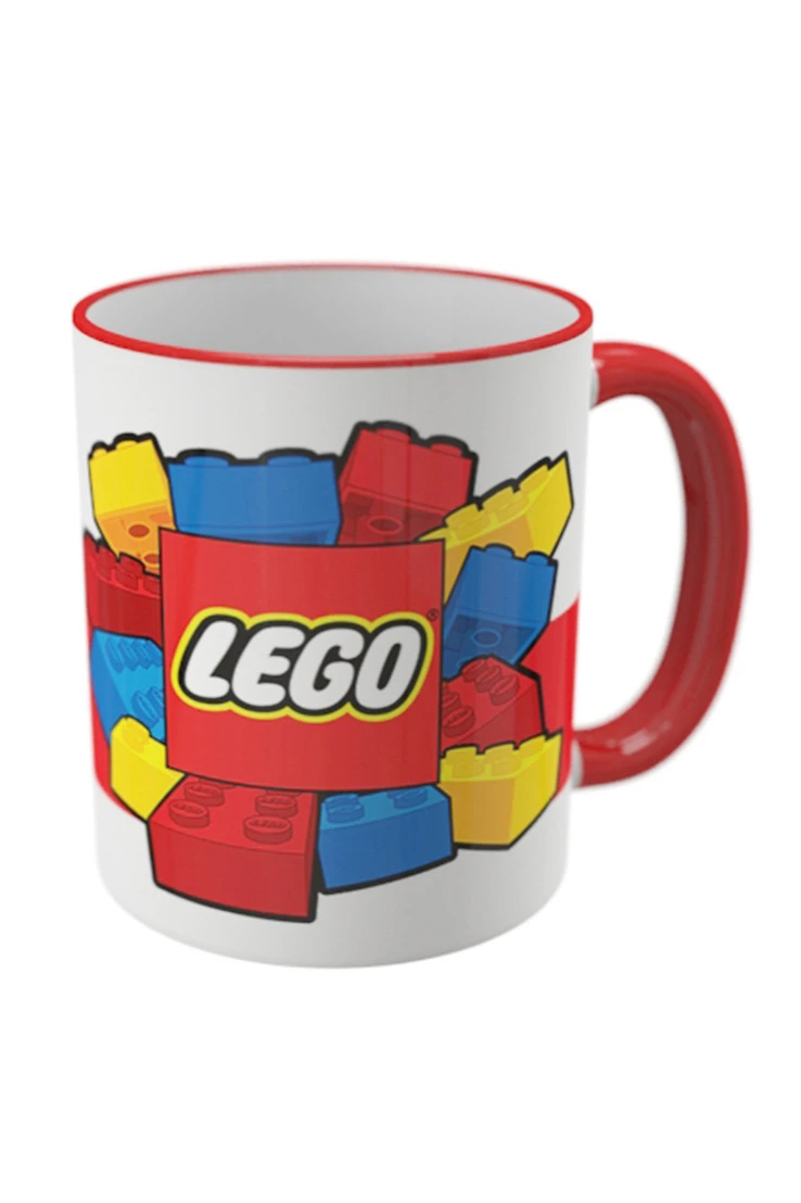 Купить кружку с цветной каймой и ручкой Купить кружку с цветной каймой и ручкой