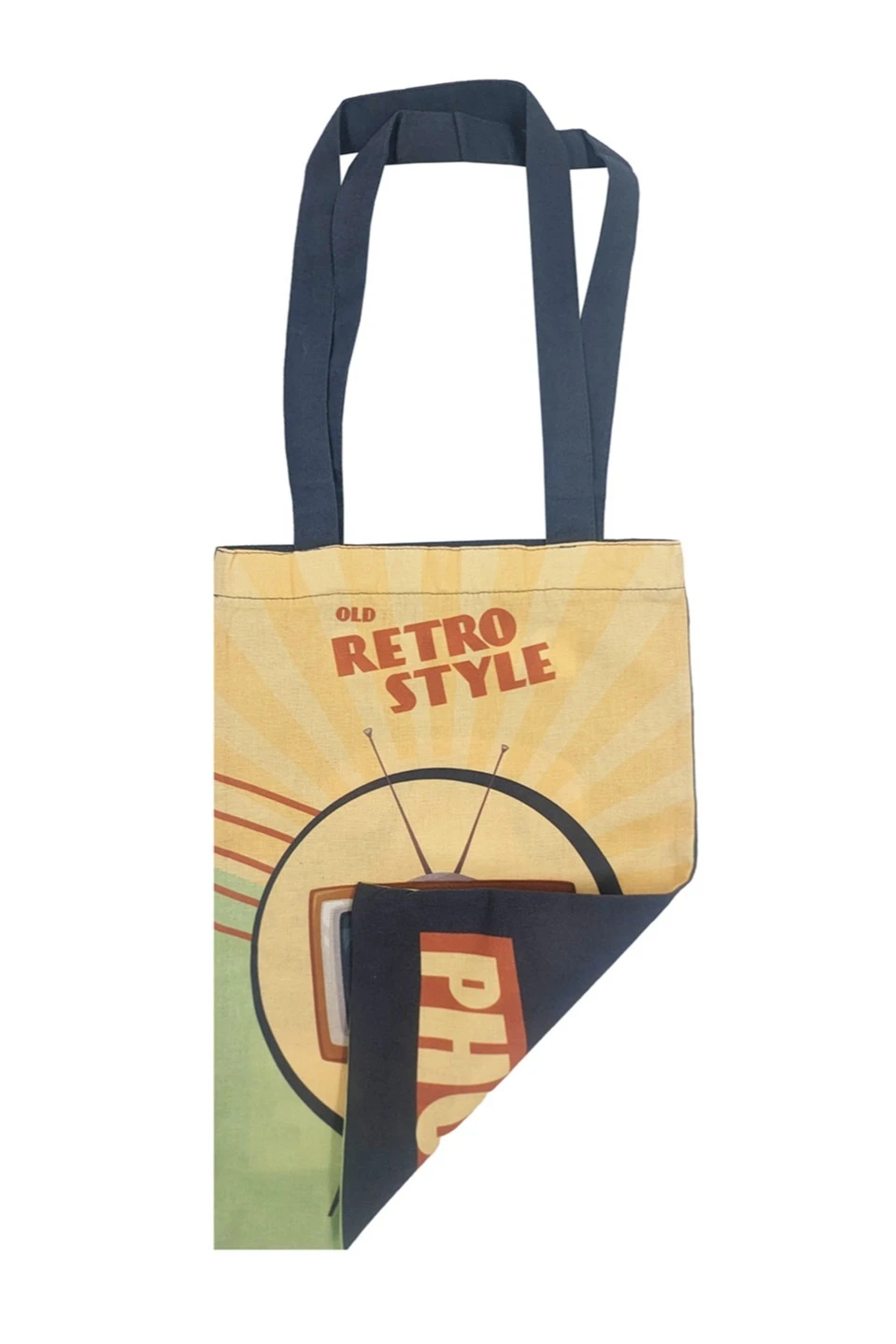 Купить сумку Айрис из льна 25х35, печатьс одной стороны "Retro Style"