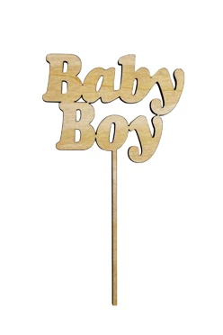 Топпер из фанеры 10х15 см с гравировкой#1