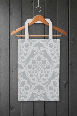 Купить сумку Эко Колор из двунитки 25х35 см, с принтом на одной стороне "Forest"