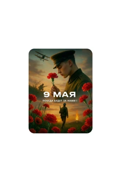 Купить магнит из дерева 6х8 см прямоугольник, с принтом "Victory Path"