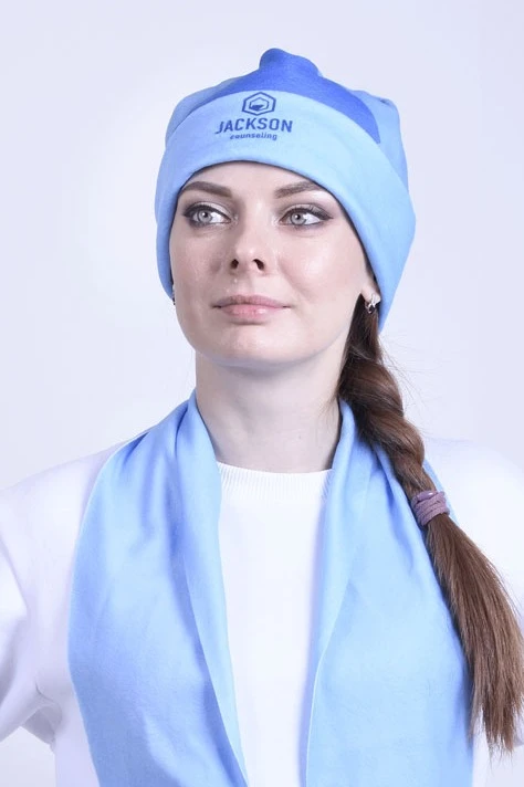 Шапка Лофт флисовая двухслойная взрослая, с полной запечаткой "Jackson Counseling"#2 Шапка Лофт флисовая двухслойная взрослая, с полной запечаткой "Jackson Counseling"#2