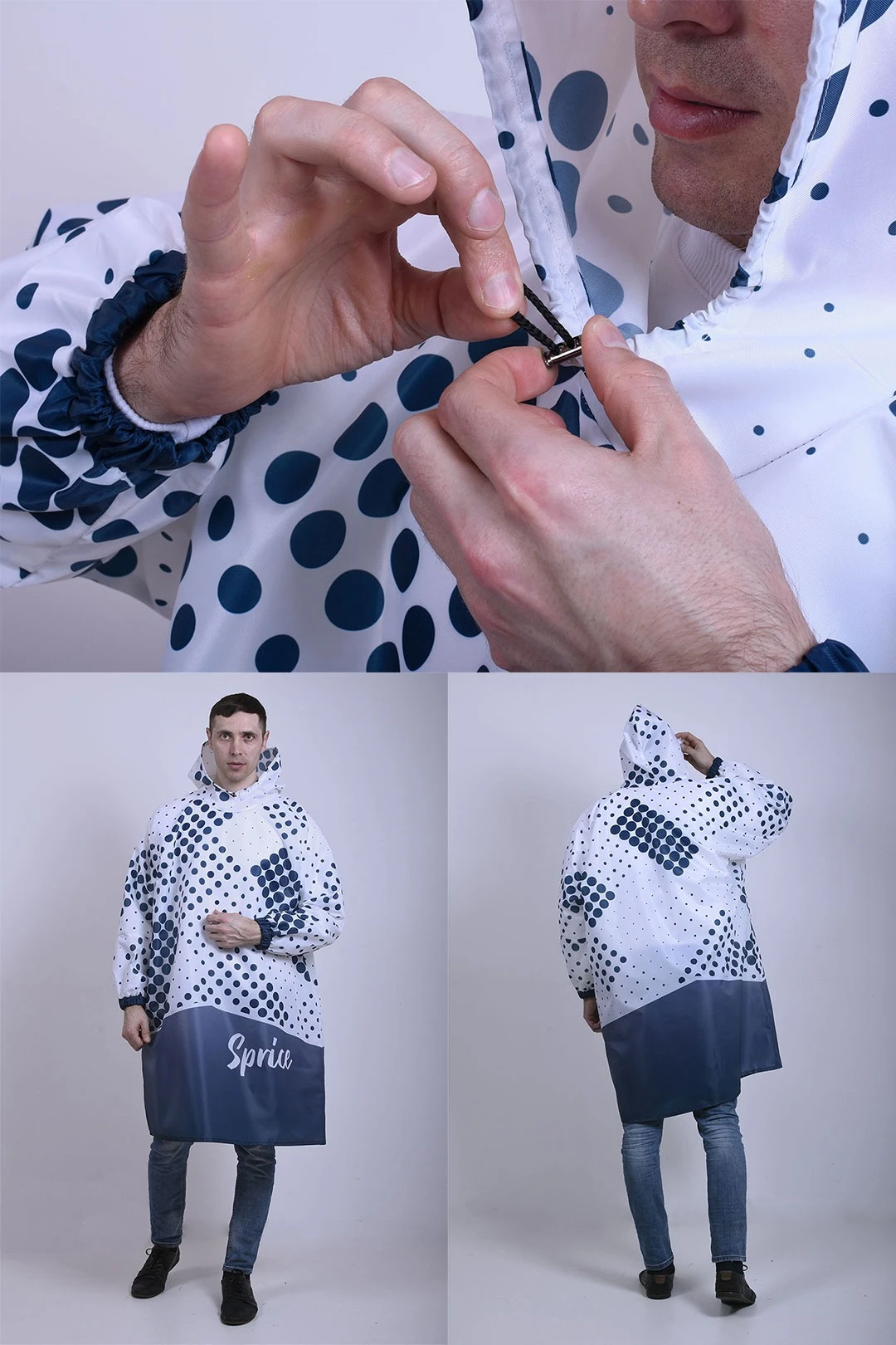 Дождевик Слайм унисекс с полной запечаткой "Rain"#1 Дождевик Слайм унисекс с полной запечаткой "Rain"#1