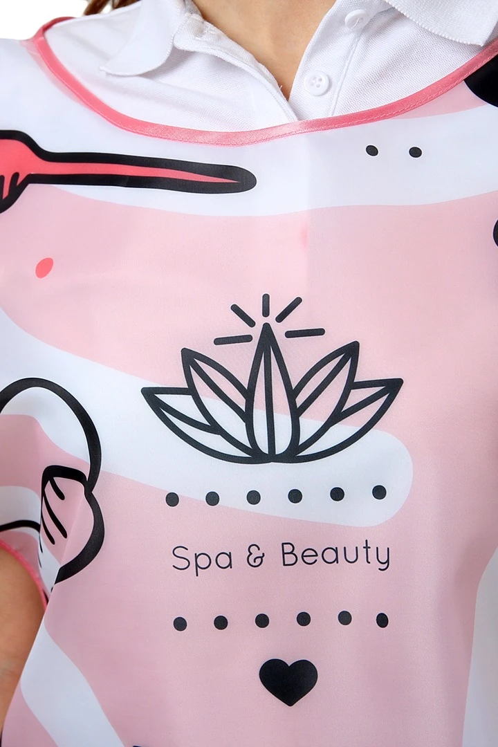 Накидка Инсайт 50х55 см, с полной запечаткой "SPA E Beauty"#4 Накидка Инсайт 50х55 см, с полной запечаткой "SPA E Beauty"#4