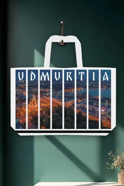 Купить сумку Лайт из габардина 40х30 см, с принтом "Udmurtia"