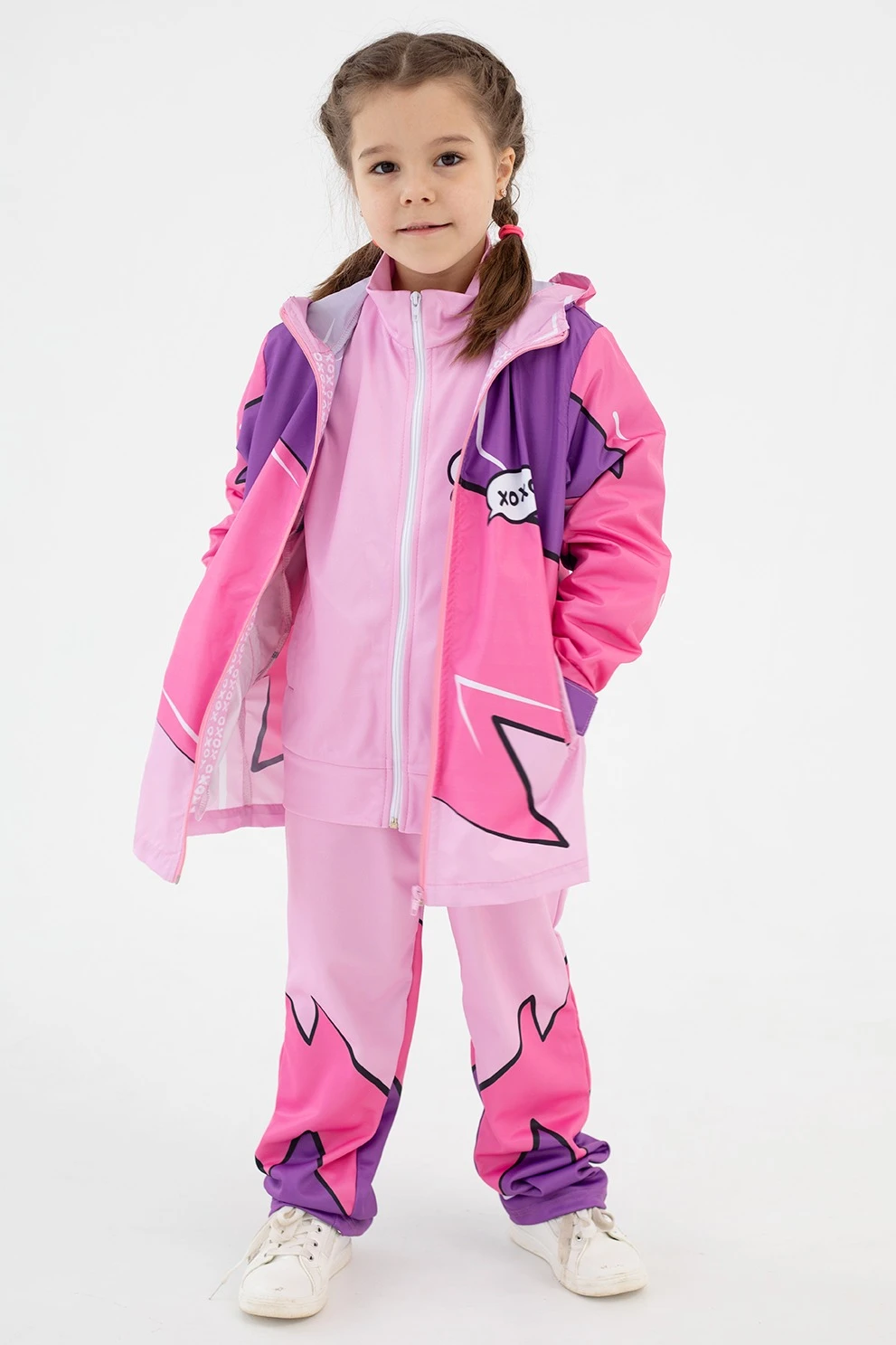 Ветровка Райдер детская с полной запечаткой "Syringa"#1 Ветровка Райдер детская с полной запечаткой "Syringa"#1