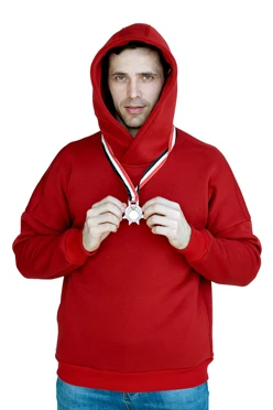 Худи Кинг из футера унисекс, однотонная#1