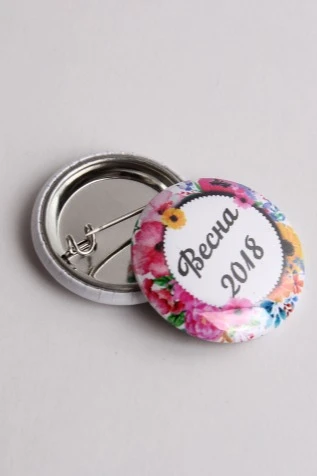 Значок закатной диаметр 25 мм, с печатью#5