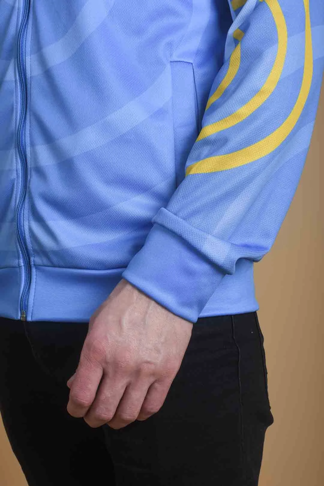 Балахон Ронни унисекс из адидаса с полной запечаткой "Light blue"#1 Балахон Ронни унисекс из адидаса с полной запечаткой "Light blue"#1