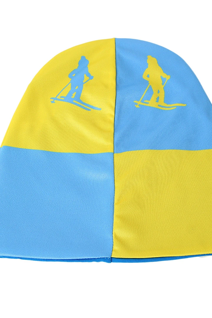 Шапка Сноу двухслойная взрослая, с полной запечаткой "SKI ACADEMY"#3