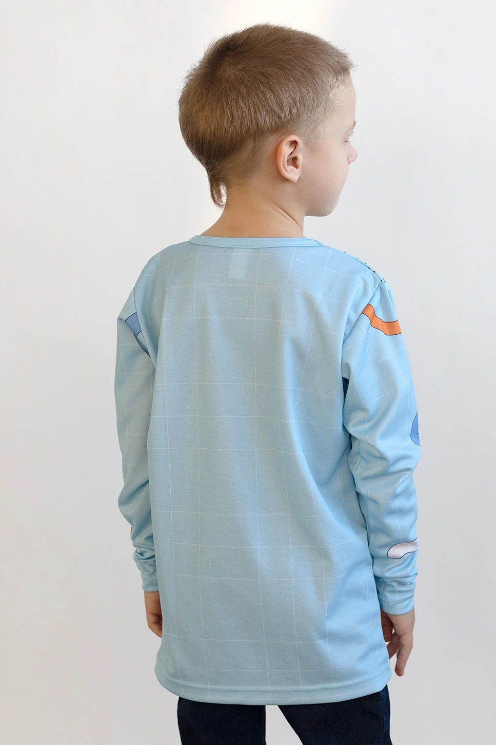 Лонгслив Гэлэкси Плюс детский из ложной сетки с полной запечаткой "Crackers"#2 Лонгслив Гэлэкси Плюс детский из ложной сетки с полной запечаткой "Crackers"#2