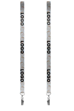 Купить ленту для бейджа репс ширина 2 см, с клипсой, с печатью "Museum"