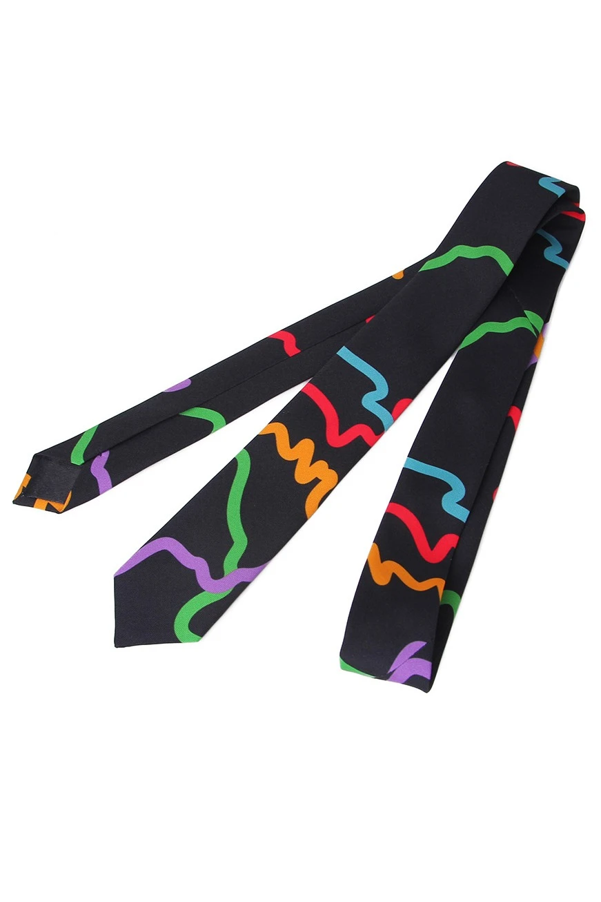 Купить галстук Слим мужской "Узоры"