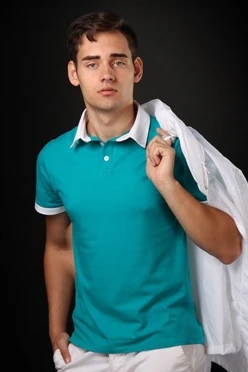 Купить футболку Поло Найт унисекс голубую