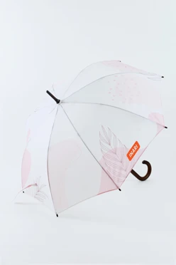 Купить зонт-трость Мэри с деревянной ручкой однослойный, с полной запечаткой (без совмещения) "Company"