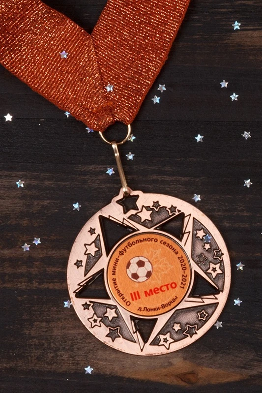 Медаль металлическая МК200 50мм с шильдом 25мм#2 Медаль металлическая МК200 50мм с шильдом 25мм#2