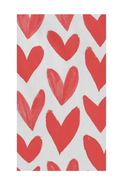 Купить полотенце вафельное 40х70 cм (Print) с принтом "Hearts"