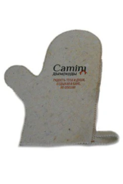 Купить рукавицу банную, однотонную "Camini"