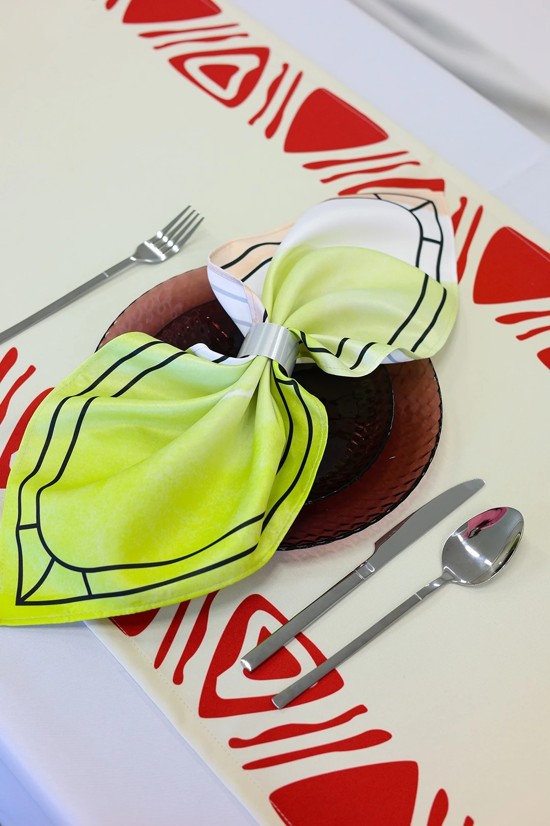 Салфетка квадратная 40х40 см, с полной запечаткой (полиэстер) "Salad"#2