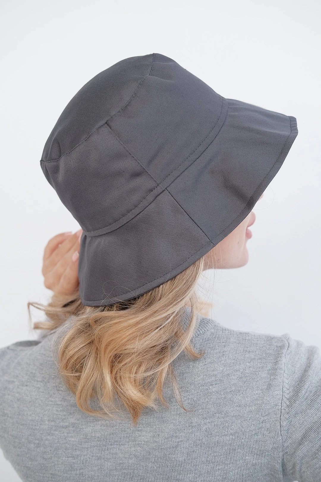 Панама Мальта из греты с узкими полями, однотонная#3 Панама Мальта из греты с узкими полями, однотонная#3