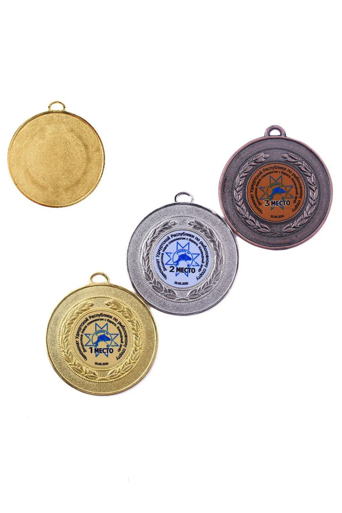 Медаль металлическая МК162 50мм с шильдом 25мм#4