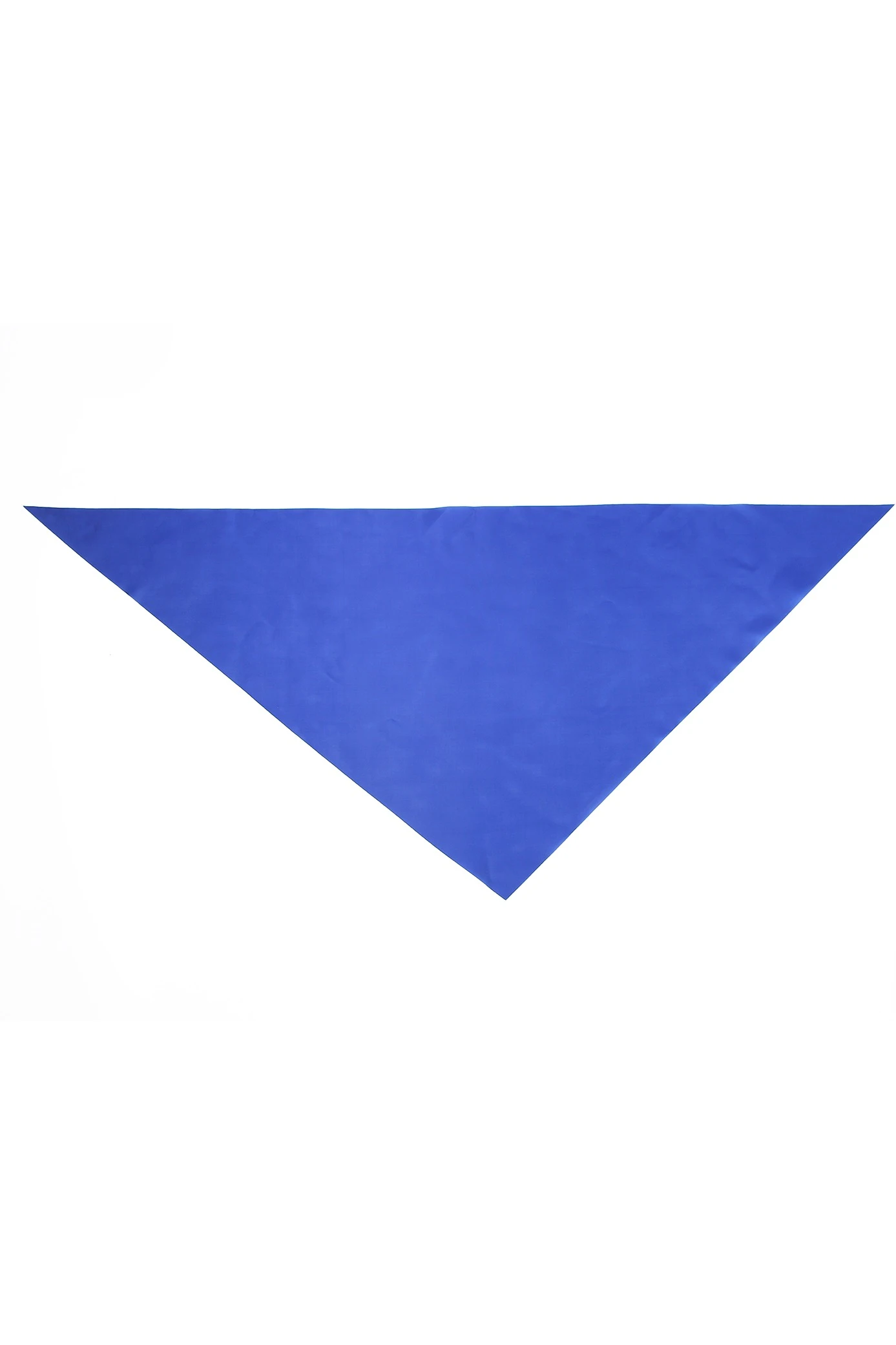 Косынка Лолла из шелка расцвечивания 60х60х90 см, однотонная синяя#6