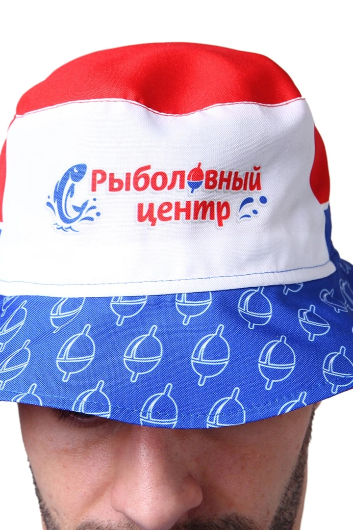 Панама Куба с узкими полями, с полной запечаткой "Fish center"#3 Панама Куба с узкими полями, с полной запечаткой "Fish center"#3