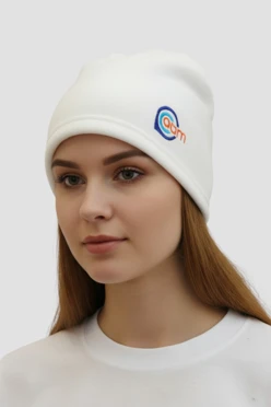 Купить шапку Руби флисовую однослойную взрослую, однотонную "AUM"
