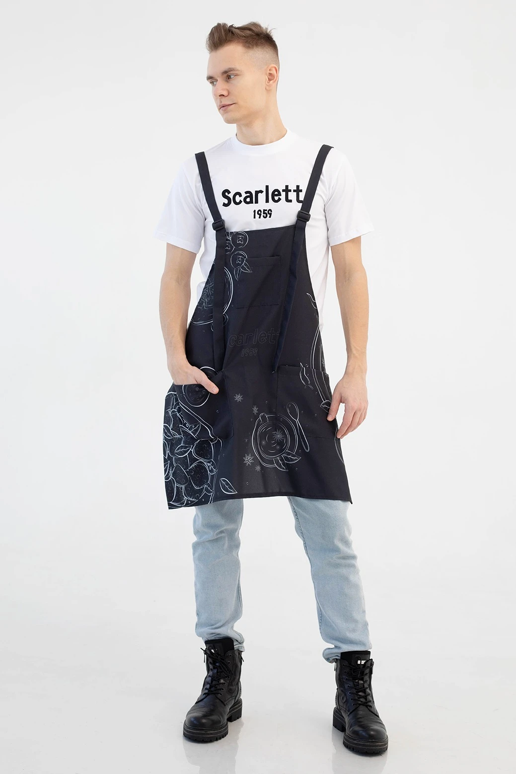 Фартук Хилтон из габардина, с полной запечаткой "ProVans"#1 Фартук Хилтон из габардина, с полной запечаткой "ProVans"#1