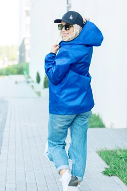 Ветровка Арчи унисекс, однотонная василек#2