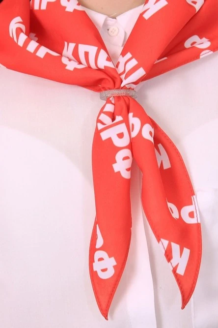 Косынка Шарлотта 60х60х90 см, с полной запечаткой "CPRF"#1