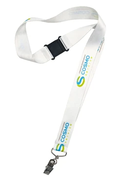 Лента для бейджа блекаут ширина 2,5 см, с замком безопасного разрыва, с печатью#1