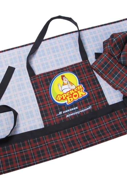 Фартук Эспрессо с полной запечаткой из габардина "Mrs. Bock"#3 Фартук Эспрессо с полной запечаткой из габардина "Mrs. Bock"#3