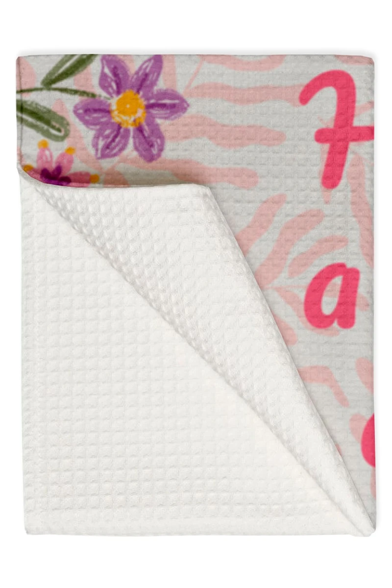 Полотенце вафельное 50х90 cм с печатью "Have a nice day"#1 Полотенце вафельное 50х90 cм с печатью "Have a nice day"#1