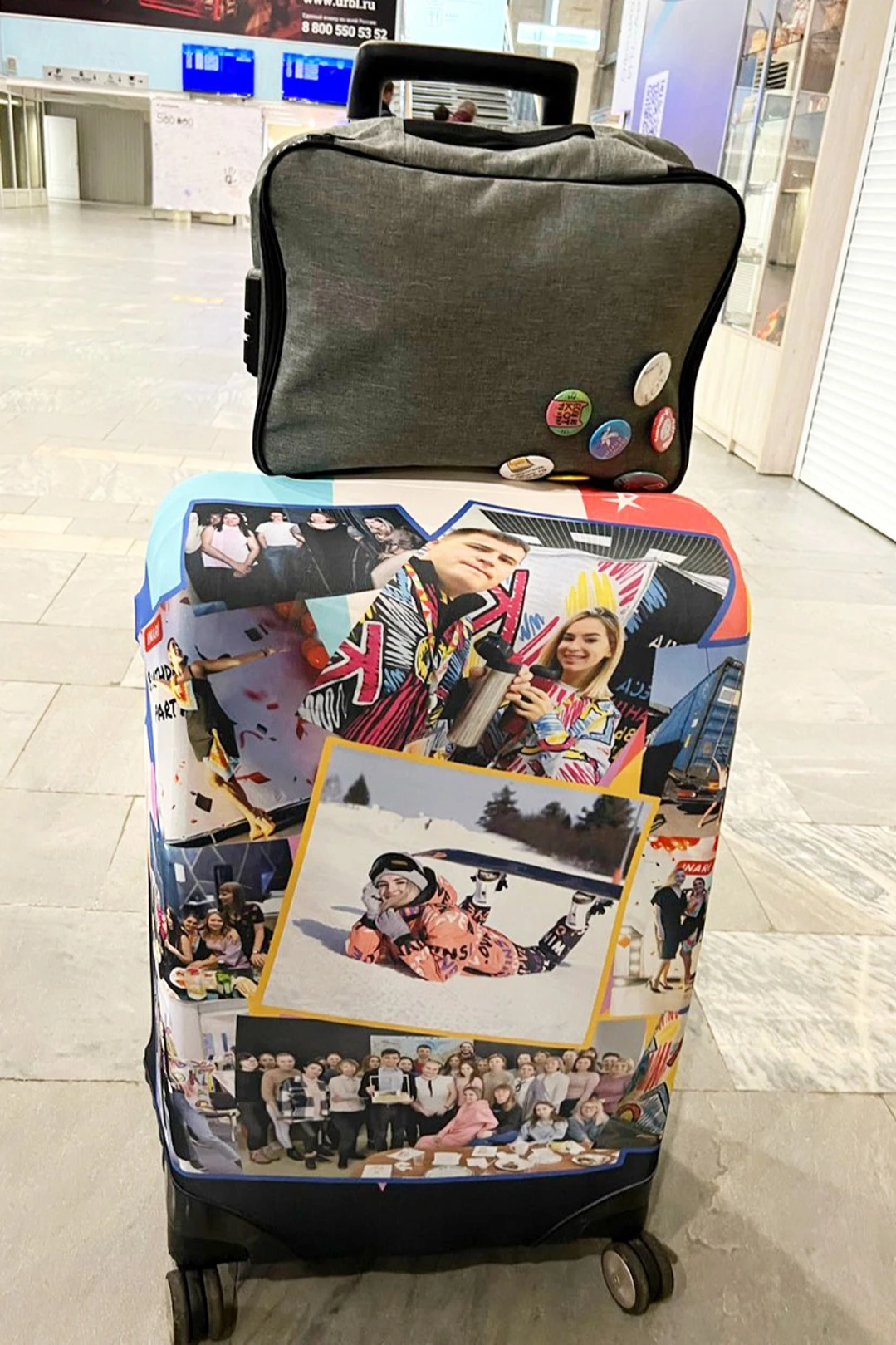 Чехол для чемодана размер М#6 Чехол для чемодана размер М#6