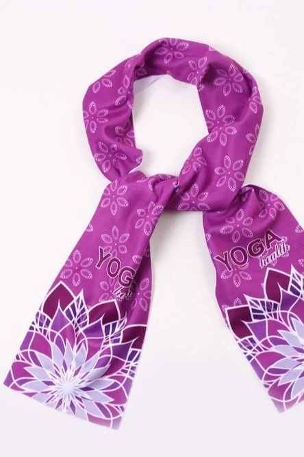 Шарф однослойный утепленный 15х150 см, с полной запечаткой "Yoga"#4 Шарф однослойный утепленный 15х150 см, с полной запечаткой "Yoga"#4