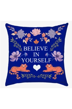 Купить подушку 50х50 см, с принтом "Believe in yourself"