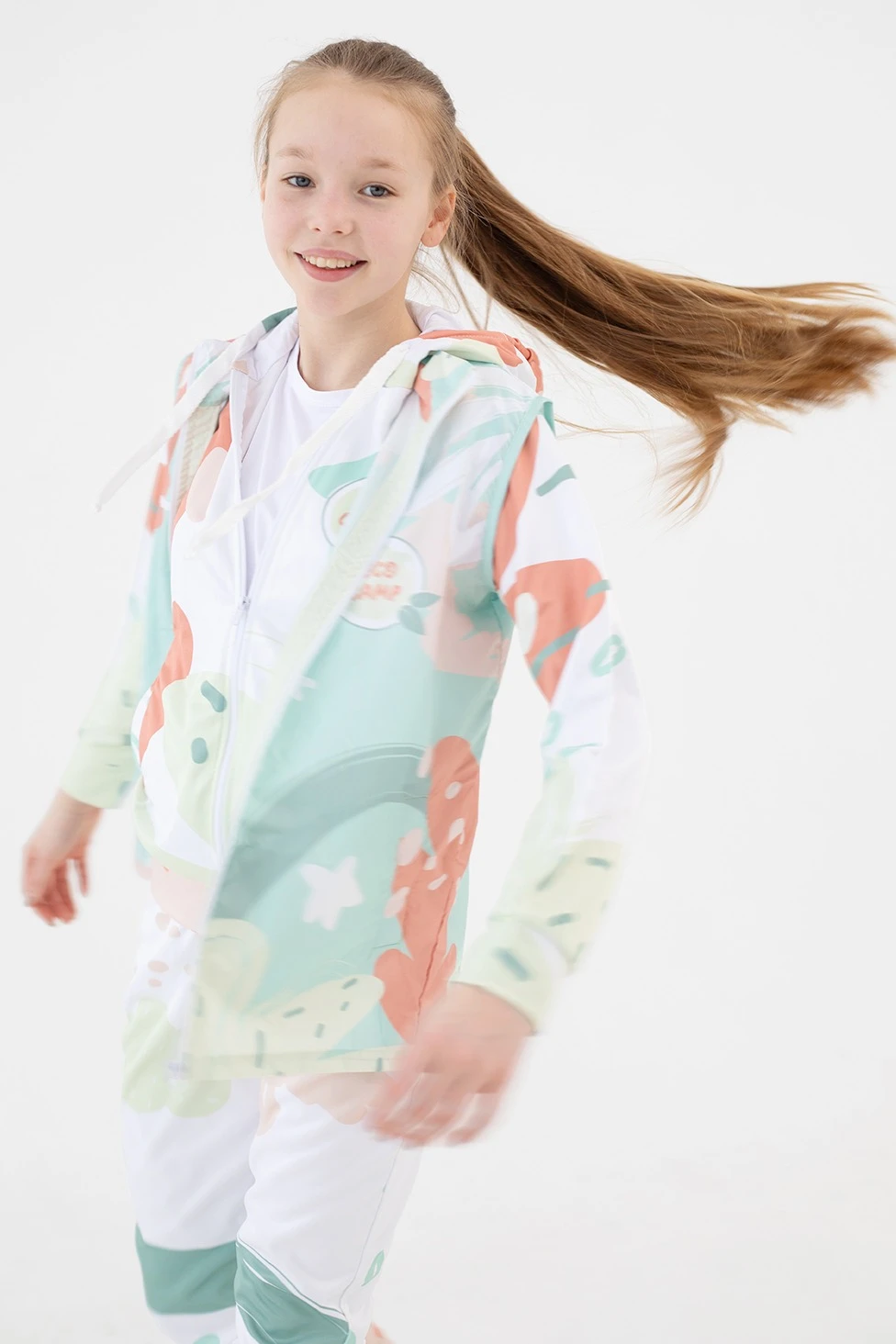 Жилет Брендон без капюшона детский, с полной запечаткой "Eco camp"#1 Жилет Брендон без капюшона детский, с полной запечаткой "Eco camp"#1