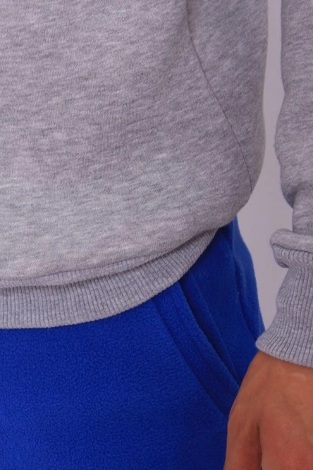 Свитшот Тревис из футера унисекс, однотонная меланж#4