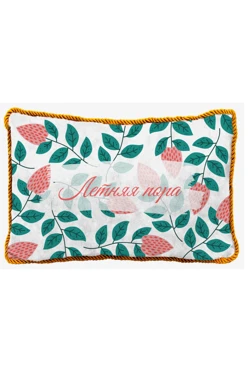 Купить подушку с кантом 40х60 см, с принтом "Summertime"