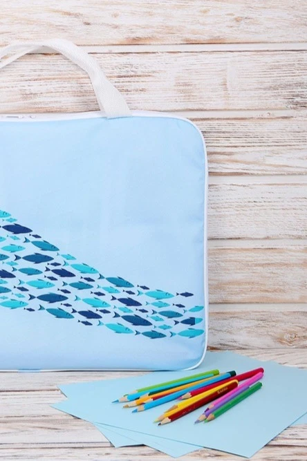 Сумка Ворд с ручками 45х33 см, с полной запечаткой "Aquarium"#2