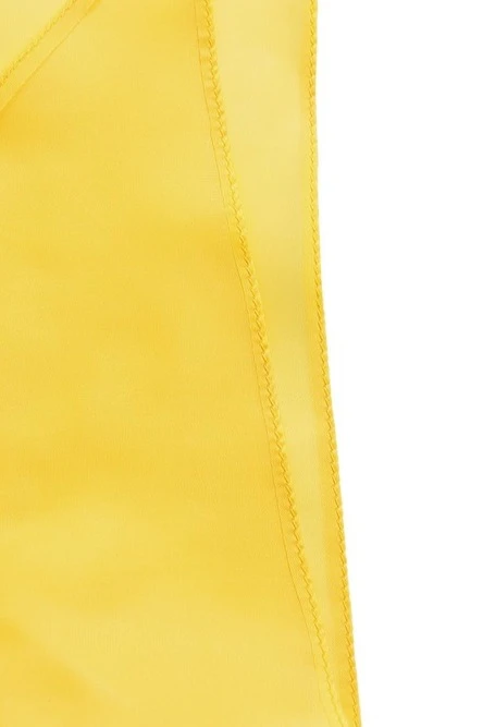 Косынка Лолла из шелка расцвечивания 70х70х100 см, однотонная желтая#1 Косынка Лолла из шелка расцвечивания 70х70х100 см, однотонная желтая#1