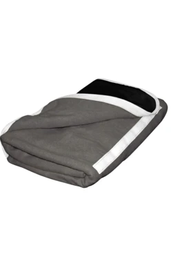 Купить плед Компакт (со вставкой из оксфорда) флисовый 155х170 см, однотонный темно-серый