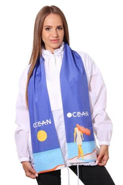 Купить шарф печатный 15х150 см "Ocean"