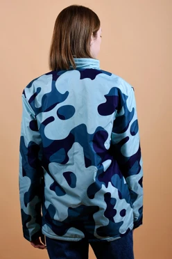 Куртка Бриз без капюшона на флисе унисекс, с полной запечаткой#1