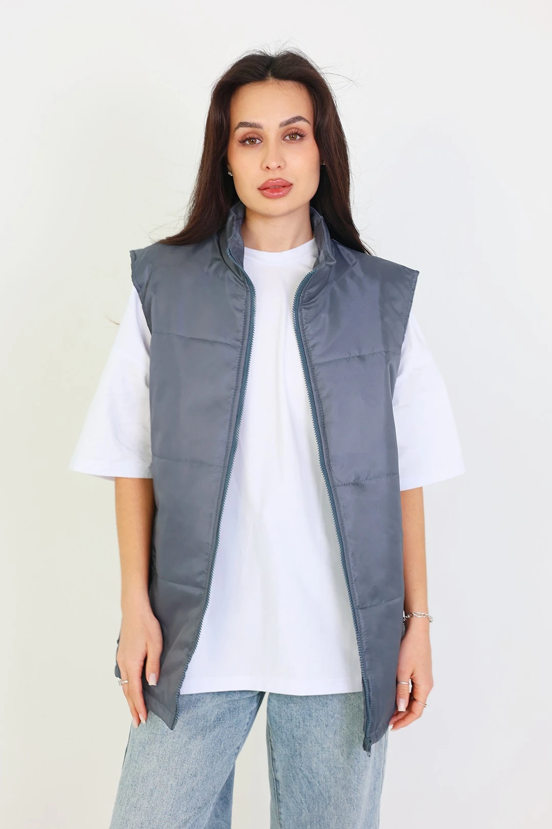 Купить жилет Оливер унисекс темно-серый