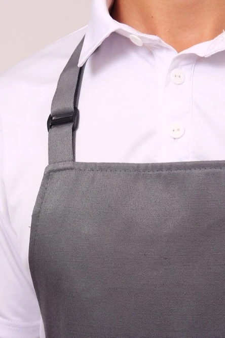 Фартук Латте с регулятором лямки, однотонный серый#2