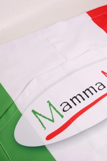 Фартук Шеф из габардина, с полной запечаткой "Mamma mia"#1